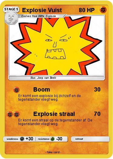 Pokemon Explosie Vuist