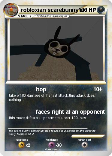 Pokemon robloxian scarebunny ex