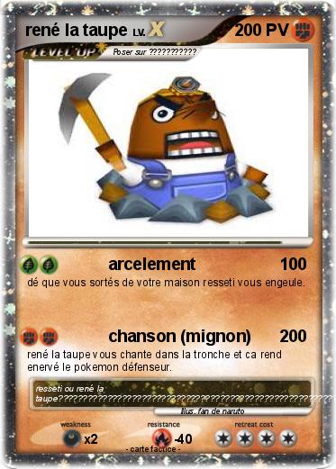 Pokemon rené la taupe