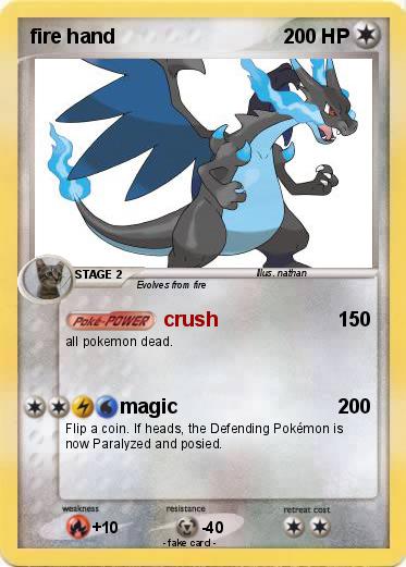 Pokemon fire hand