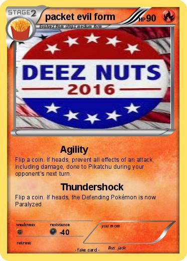 Pokemon packet evil form