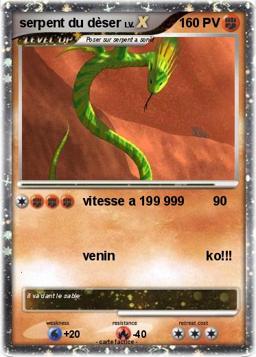 Pokemon serpent du dèser