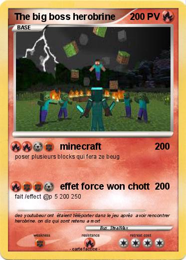 Pokemon The big boss herobrine