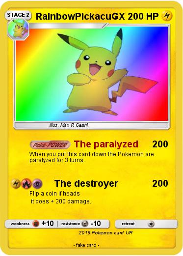 Pokemon RainbowPickacuGX