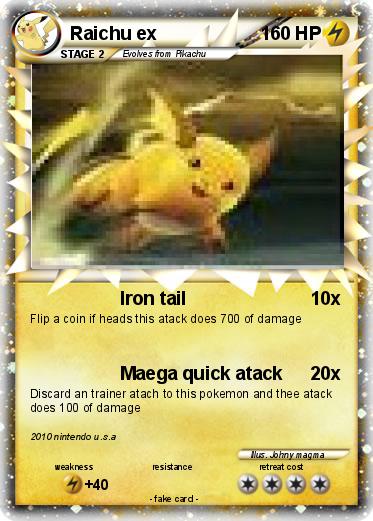 Pokemon Raichu ex