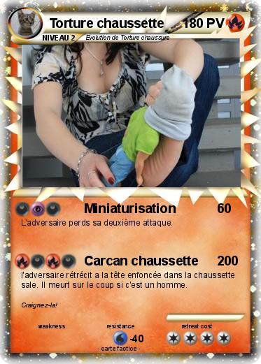 Pokemon Torture chaussette