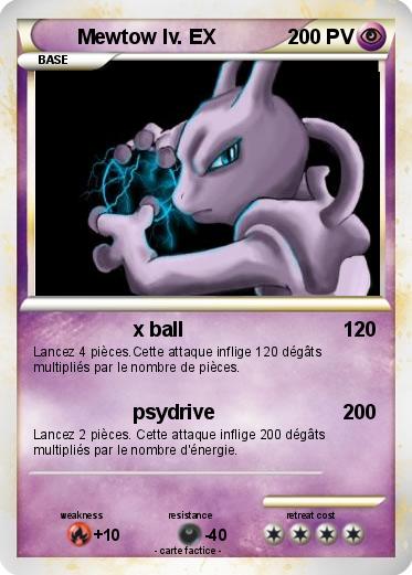 Pokemon Mewtow lv. EX