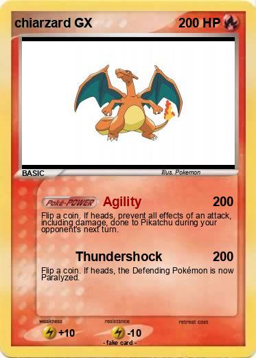 Pokemon chiarzard GX