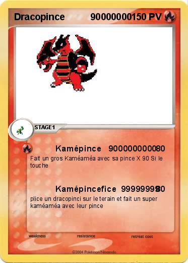 Pokemon Dracopince          90000000