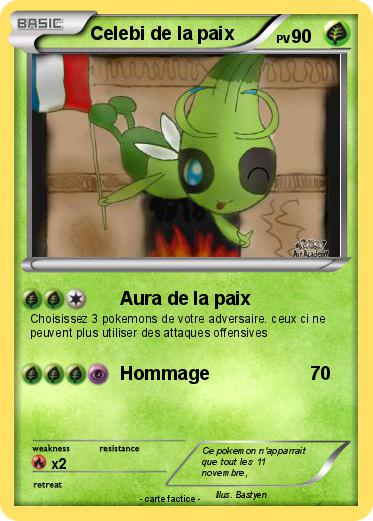 Pokemon Celebi de la paix