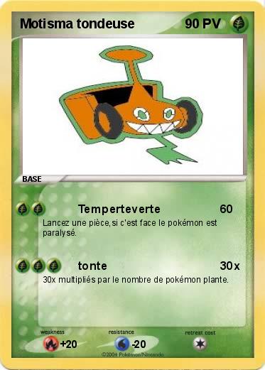 Pokemon Motisma tondeuse