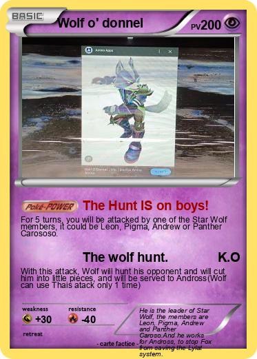 Pokemon Wolf o' donnel
