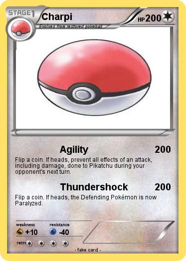Pokémon Charpi 1 1 - Agility - My Pokemon Card