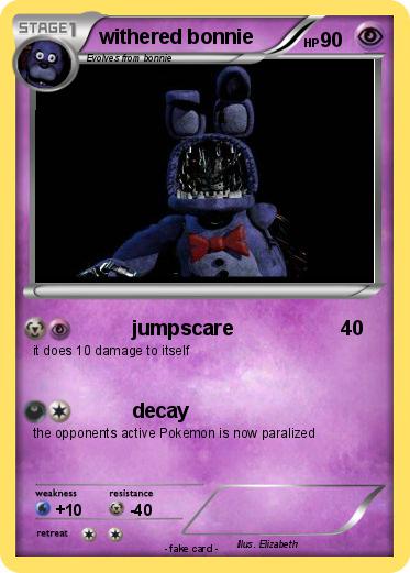 Pokemon withered bonnie