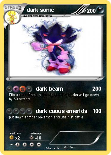 Pokemon dark sonic