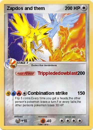 Pokemon Zapdos and them