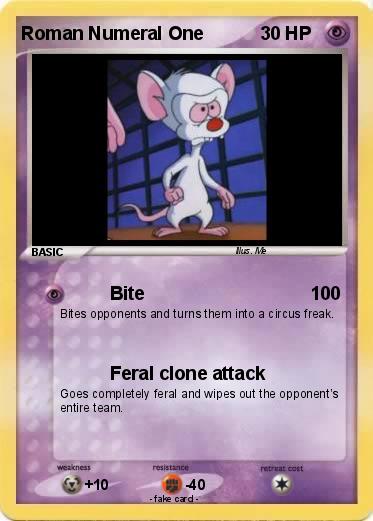 Pokemon Roman Numeral One