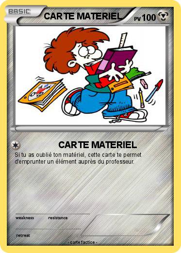 Pokemon CARTE MATERIEL