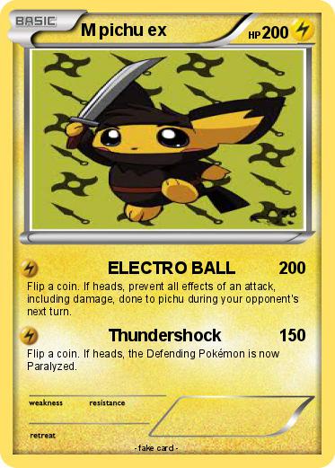 Pokemon M pichu ex