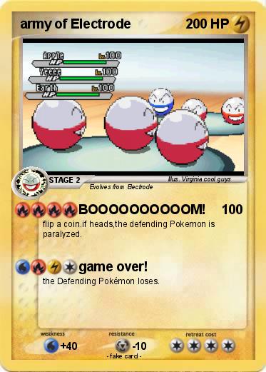 Pokemon army of Electrode