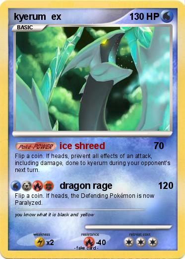 Pokemon kyerum  ex