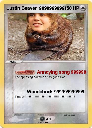Pokemon Justin Beaver  9999999999