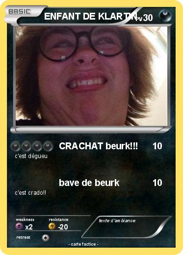 Pokemon ENFANT DE KLARTIN