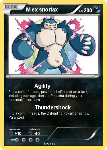 Pokemon M ex snorlax