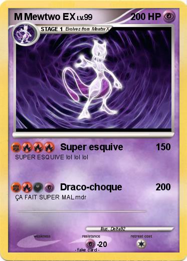 Pokemon M Mewtwo EX