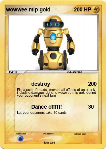 Pokemon wowwee mip gold