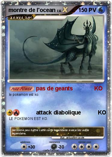 Pokemon montre de l'ocean