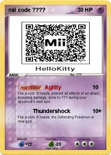 Pokemon mii code ????