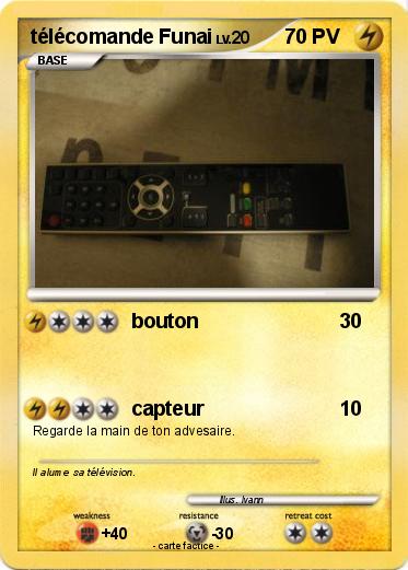 Pokemon télécomande Funai