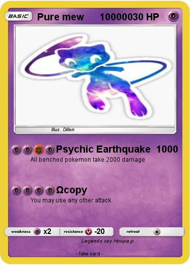 Pokemon Pure mew      100000