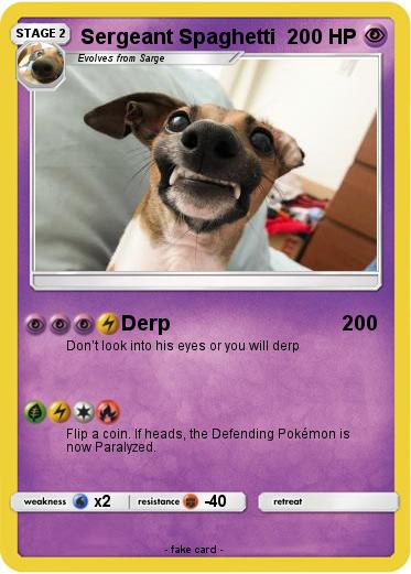 Pokemon Sergeant Spaghetti