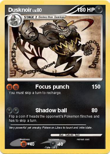 Pokemon Dusknoir