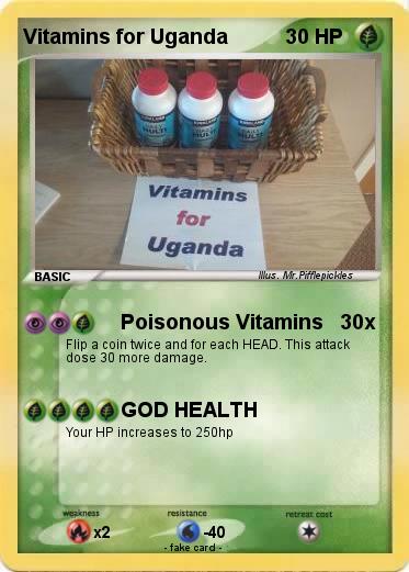 Pokemon Vitamins for Uganda