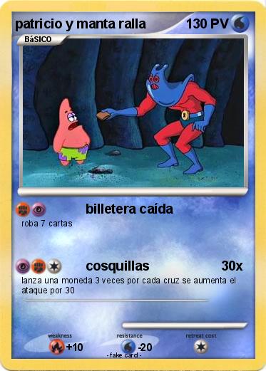 Pokemon patricio y manta ralla