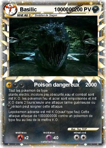 Pokemon Basilic            1000000