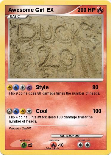 Pokemon Awesome Girl EX