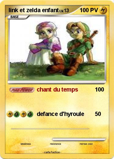 Pokemon link et zelda enfant