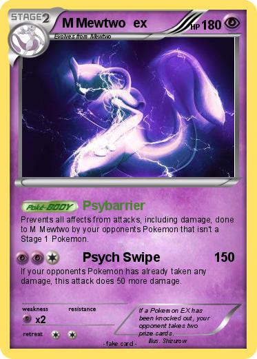 Pokemon M Mewtwo  ex