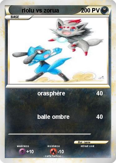 Pokemon riolu vs zorua