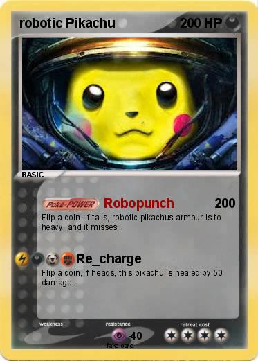 Pokemon robotic Pikachu