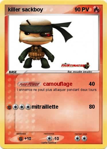 Pokemon killer sackboy