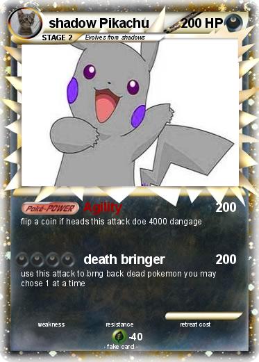 Pokemon shadow Pikachu