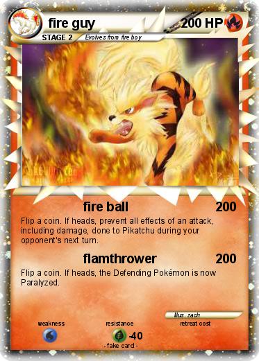 Pokemon fire guy