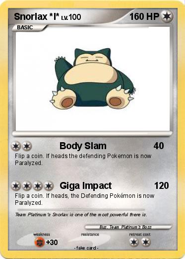 Pokemon Snorlax *I*