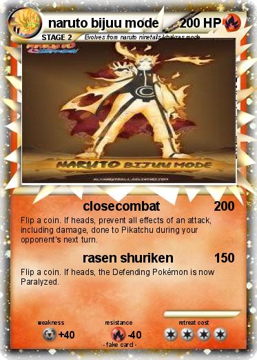 Pokemon naruto bijuu mode
