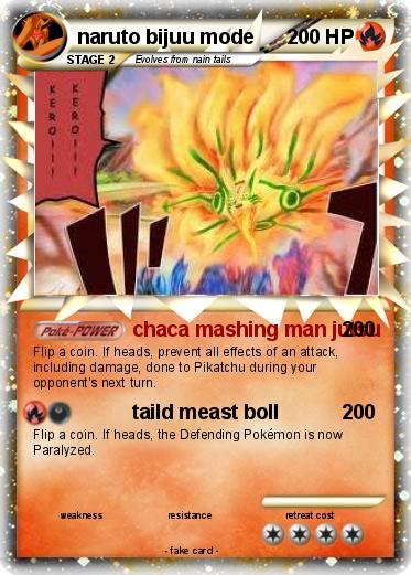 Pokemon naruto bijuu mode